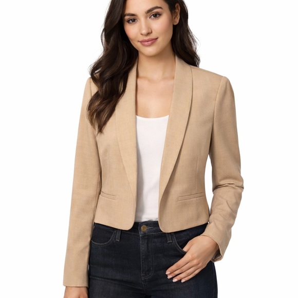LOFT Jackets & Blazers - LOFT Tan Blazer Structured Suit Jacket